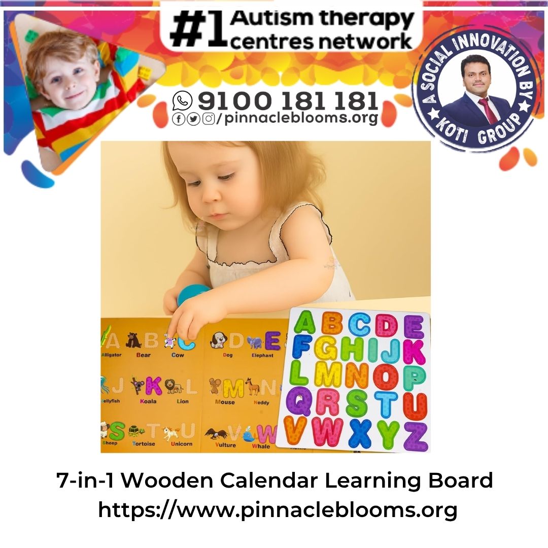 7-in-1 Wooden Calendar Learning Board