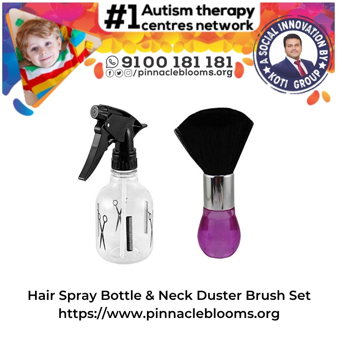 Hair Spray Bottle & Neck Duster Brush Set