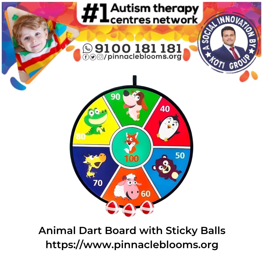 Animal Dart Board with Sticky Balls