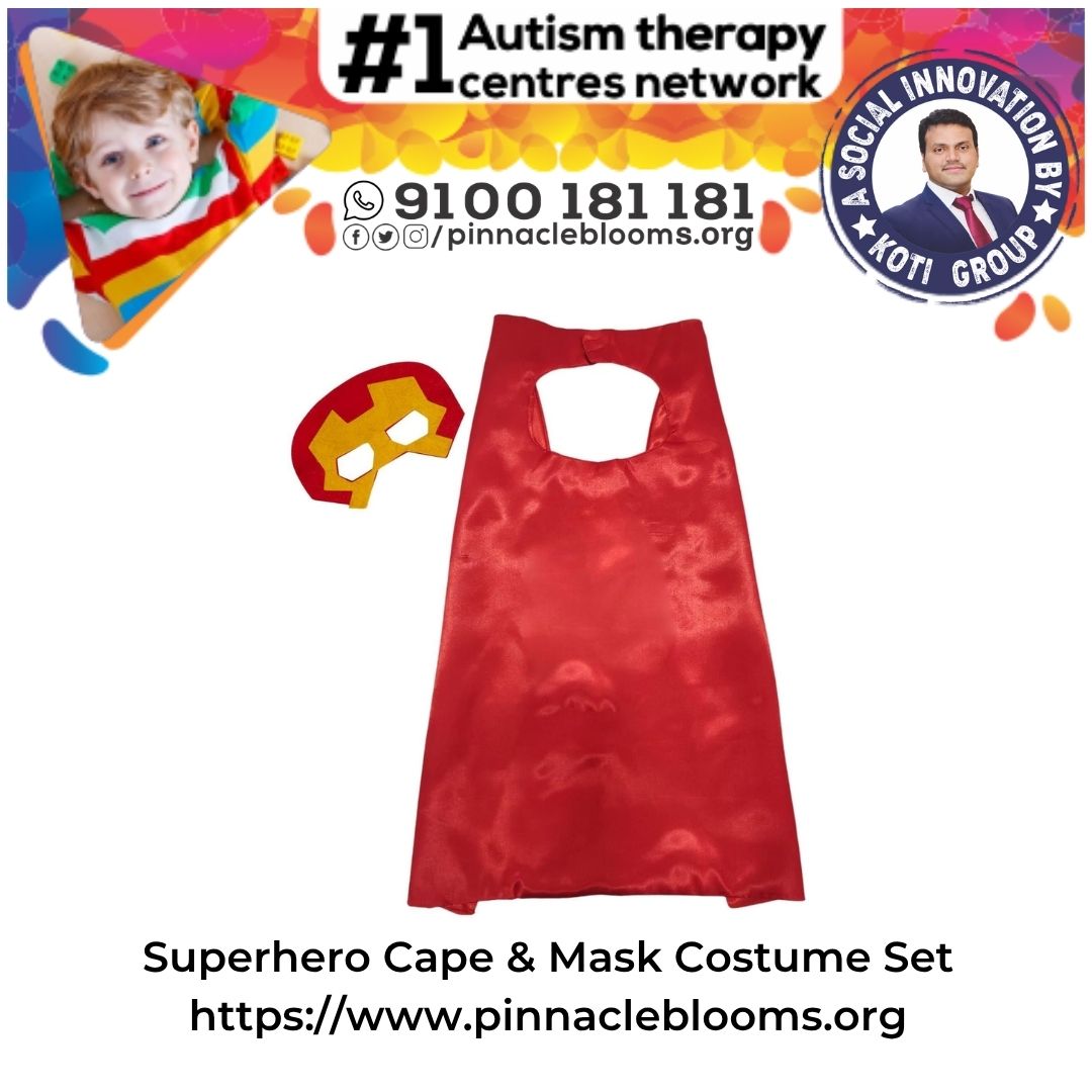 Superhero Cape & Mask Costume Set