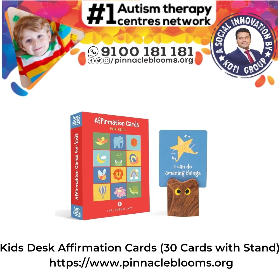 Kids Desk Affirmation Cards (30 Cards with Stand)