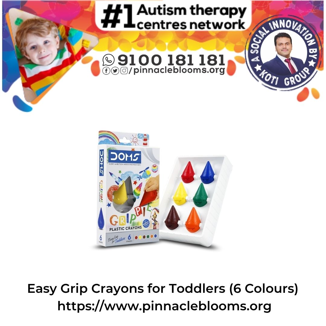 Easy Grip Crayons for Toddlers (6 Colours)