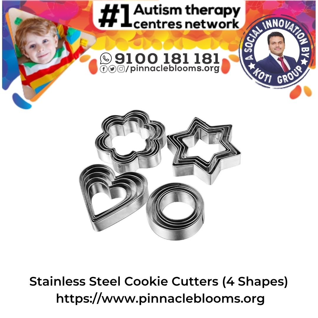 Stainless Steel Cookie Cutters (4 Shapes)