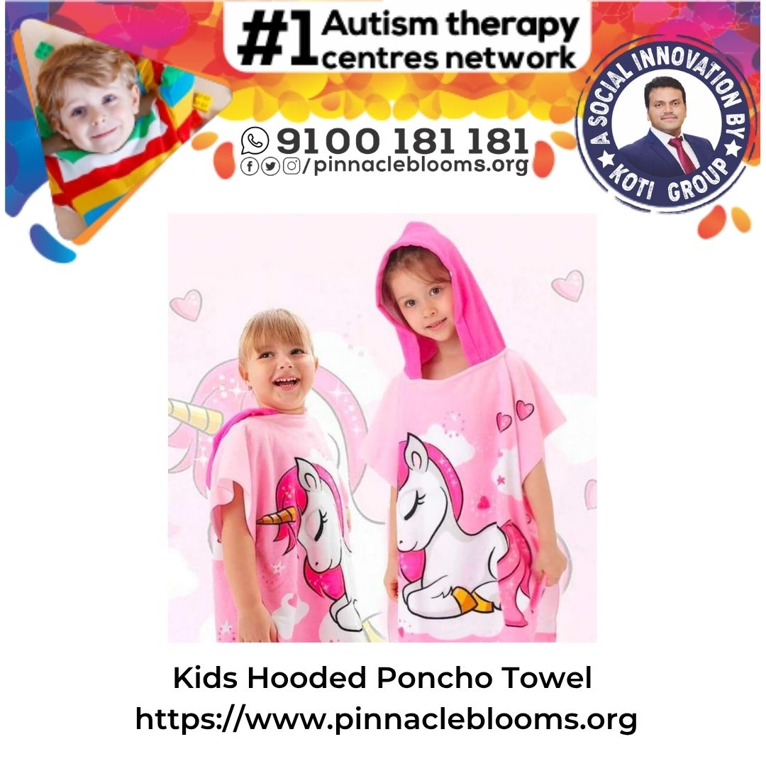 Kids Hooded Poncho Towel