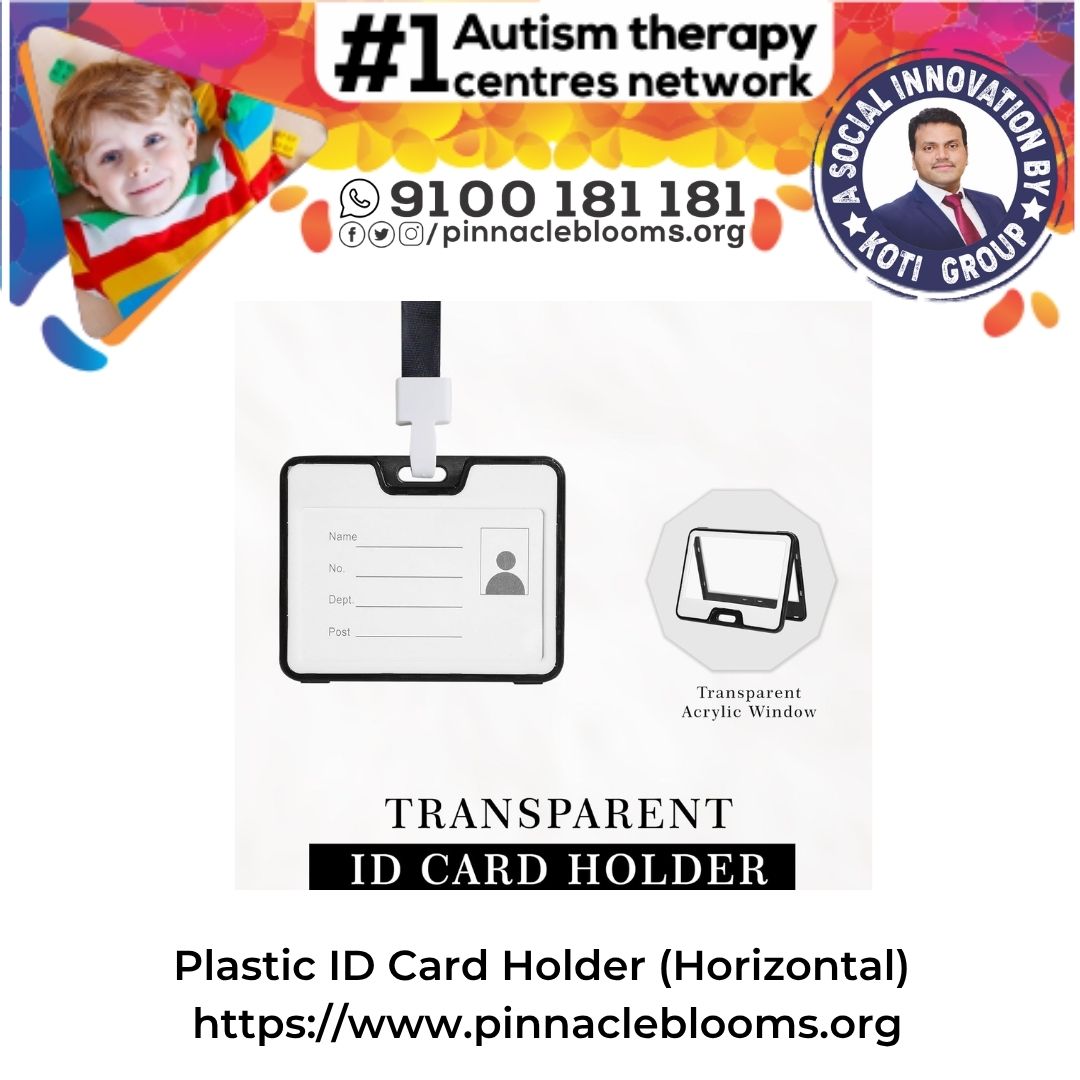 Plastic ID Card Holder (Horizontal)