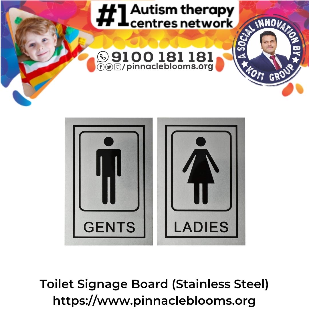 Toilet Signage Board (Stainless Steel)