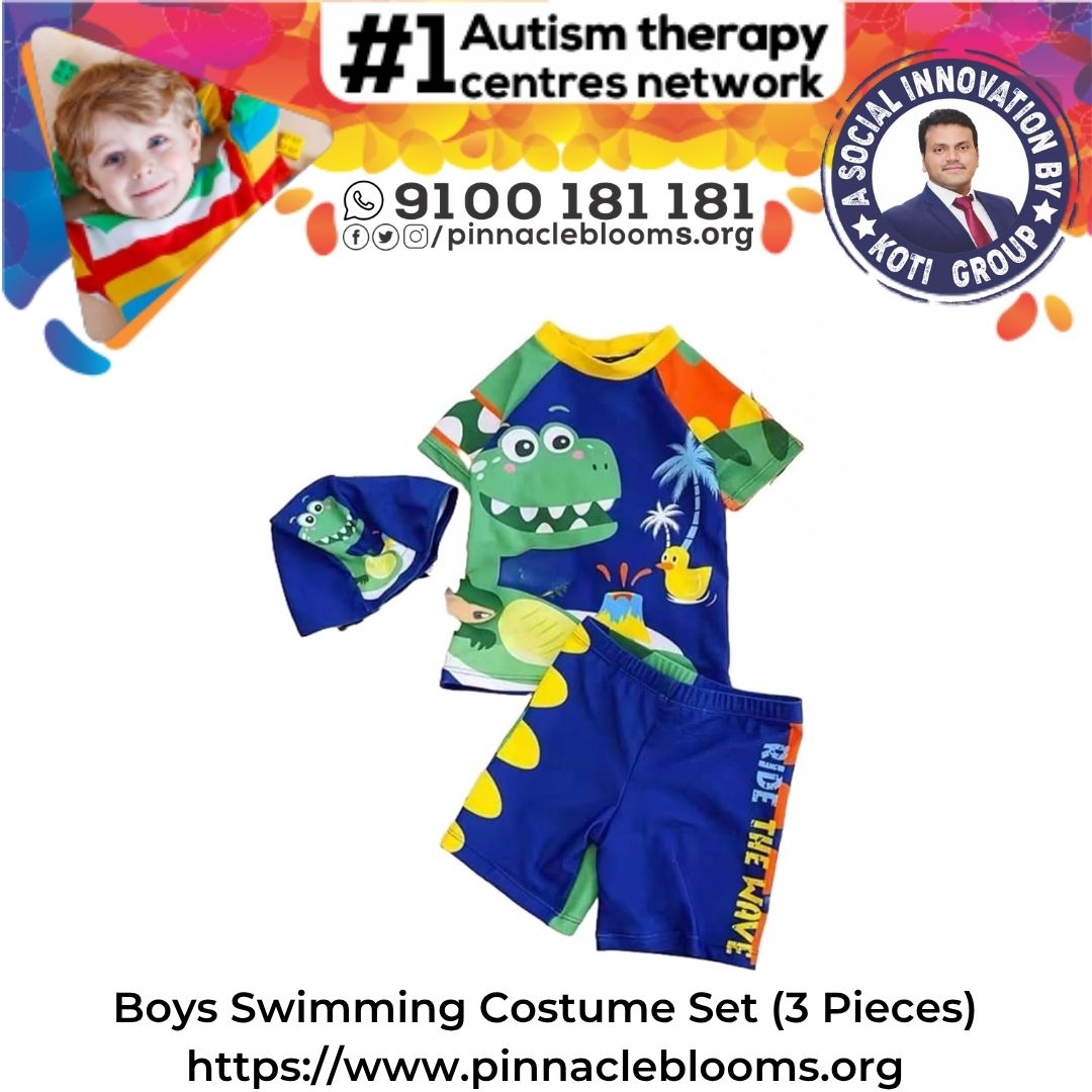 Boys Swimming Costume Set (3 Pieces)