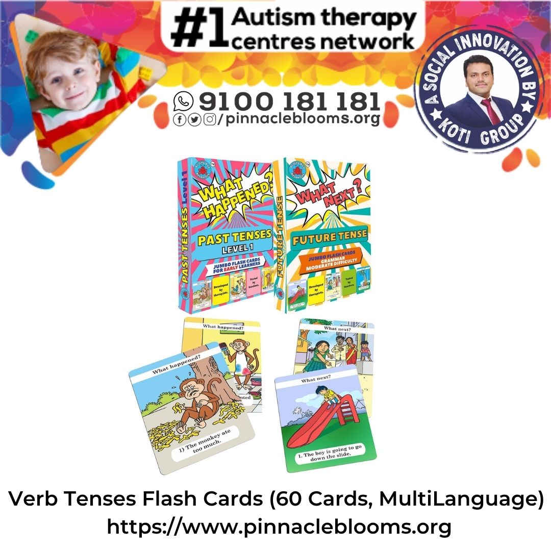 Verb Tenses Flash Cards (60 Cards, Multi-Language)