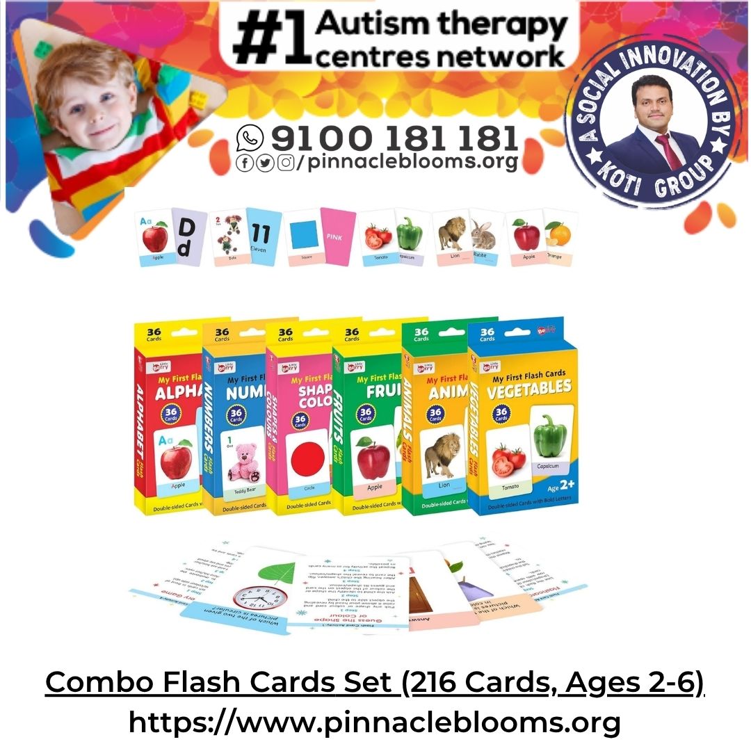 Combo Flash Cards Set (216 Cards, Ages 2-6)