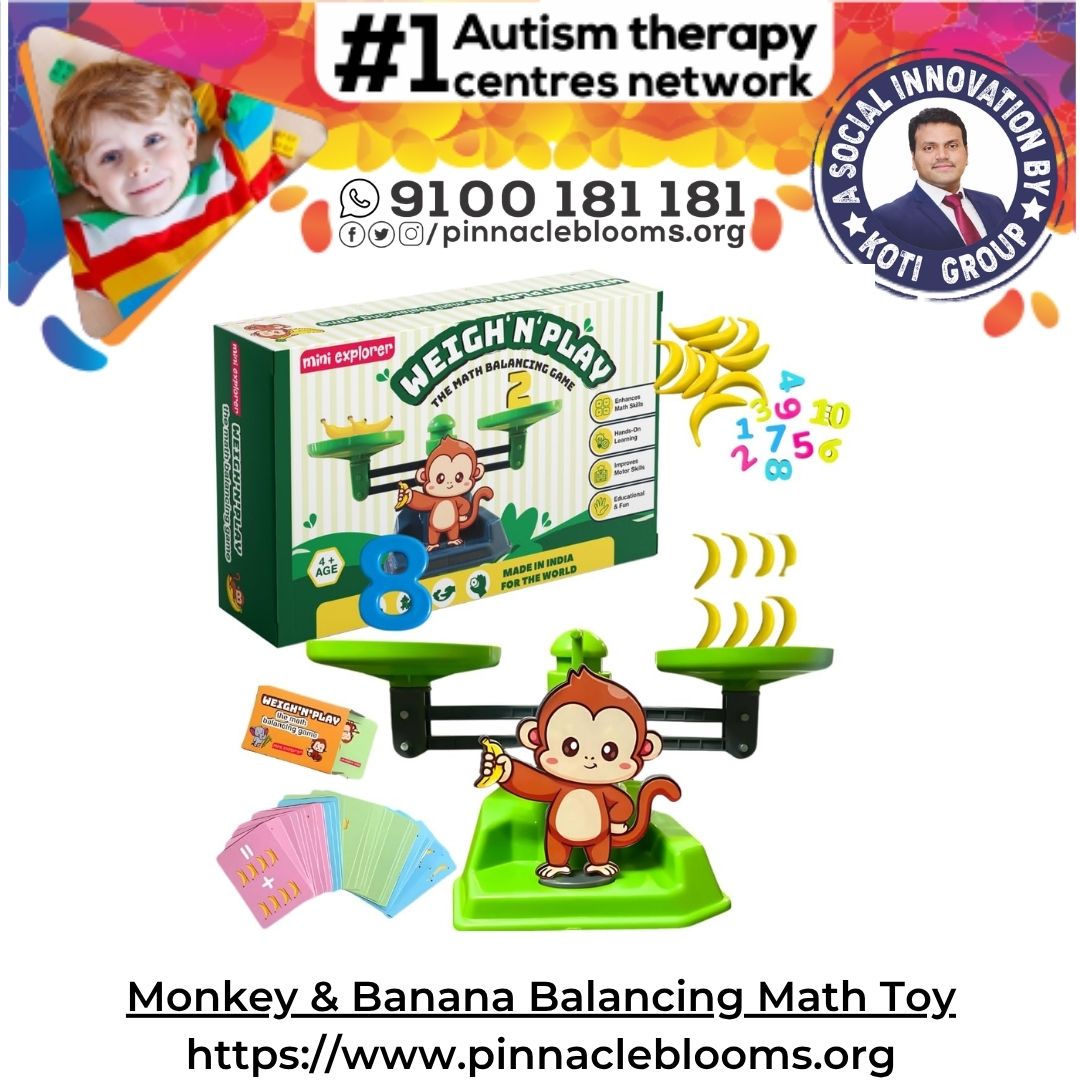 Monkey & Banana Balancing Math Toy