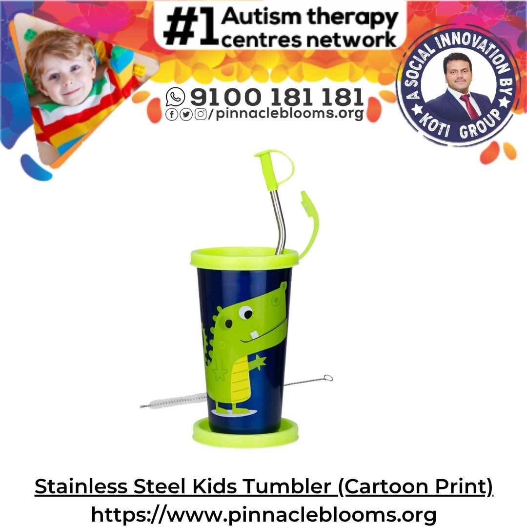 Stainless Steel Kids Tumbler (Cartoon Print)
