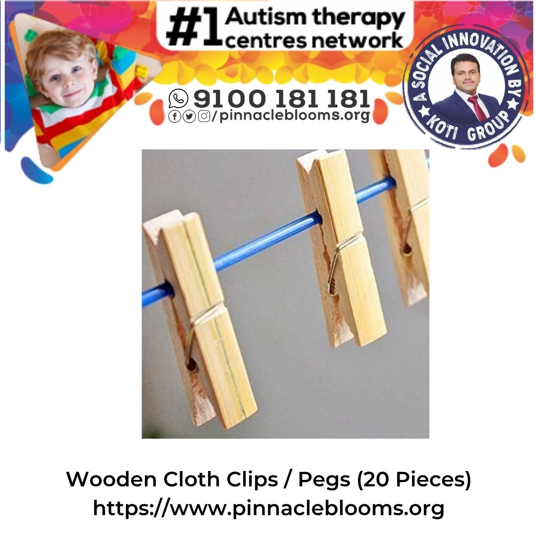 Wooden Cloth Clips / Pegs (20 Pieces)