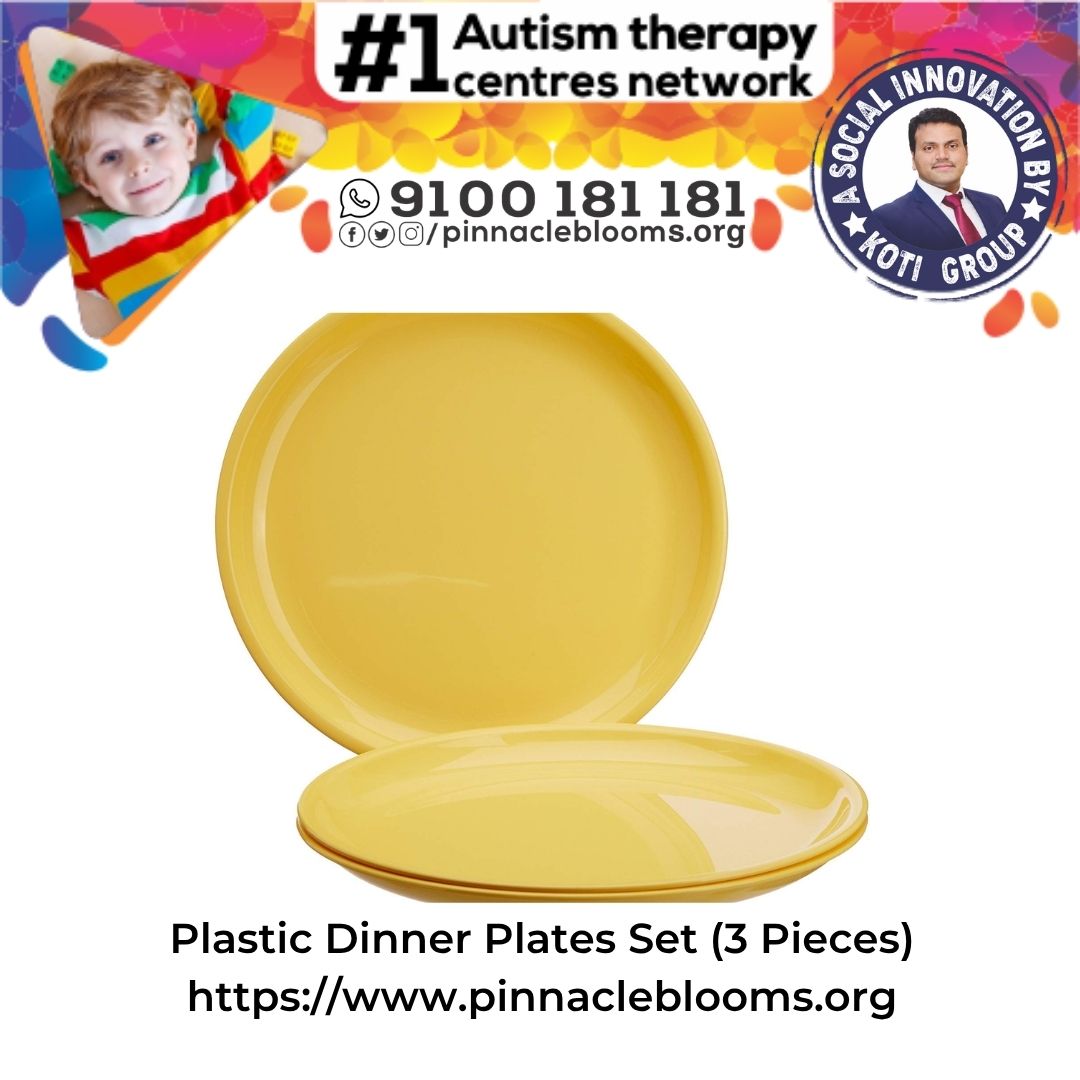Plastic Dinner Plates Set (3 Pieces)
