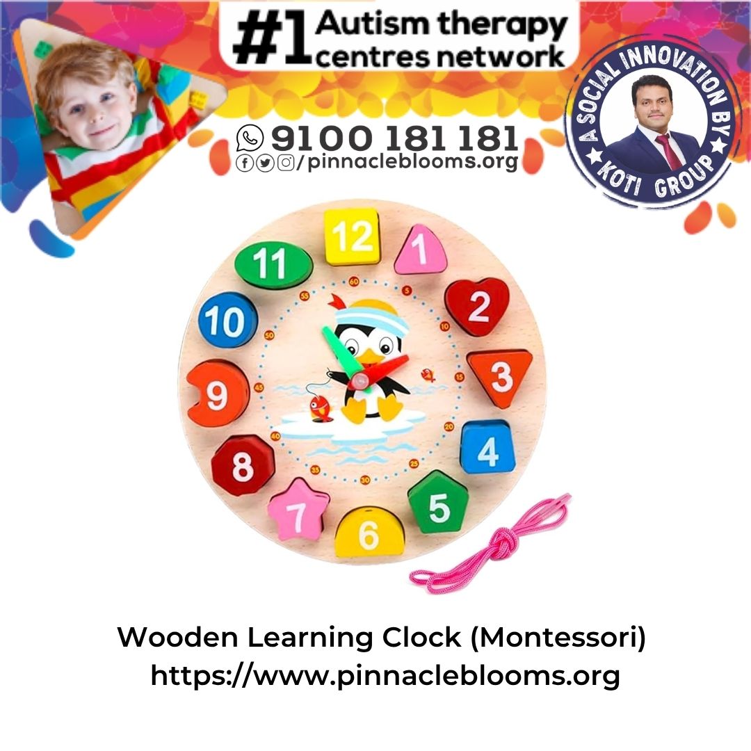 Wooden Learning Clock (Montessori)