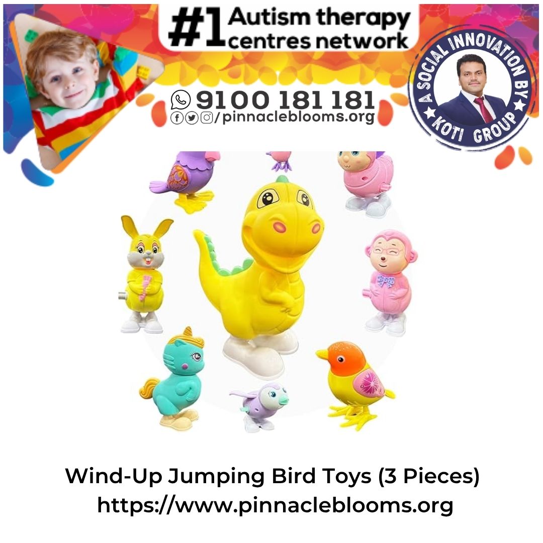 Wind-Up Jumping Bird Toys (3 Pieces)