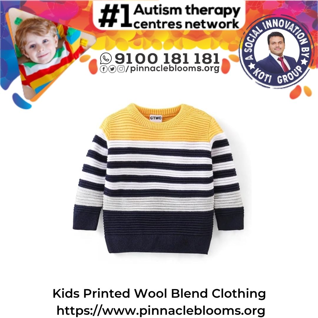 Kids Printed Wool Blend Clothing