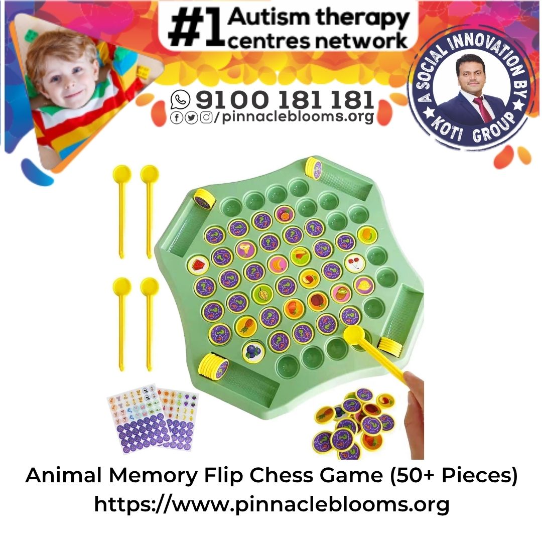 Animal Memory Flip Chess Game (50+ Pieces)