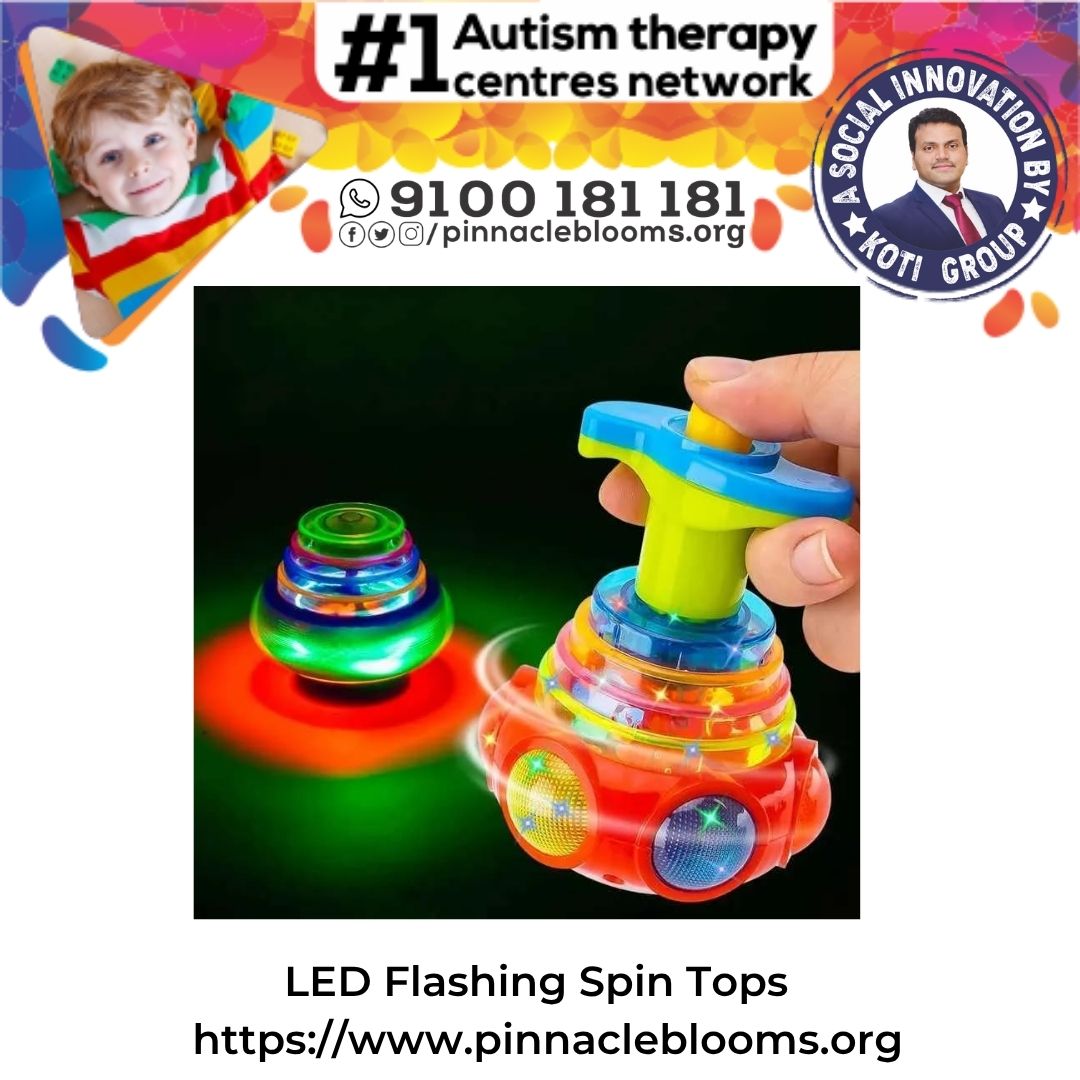 LED Flashing Spin Tops (2 Pieces)