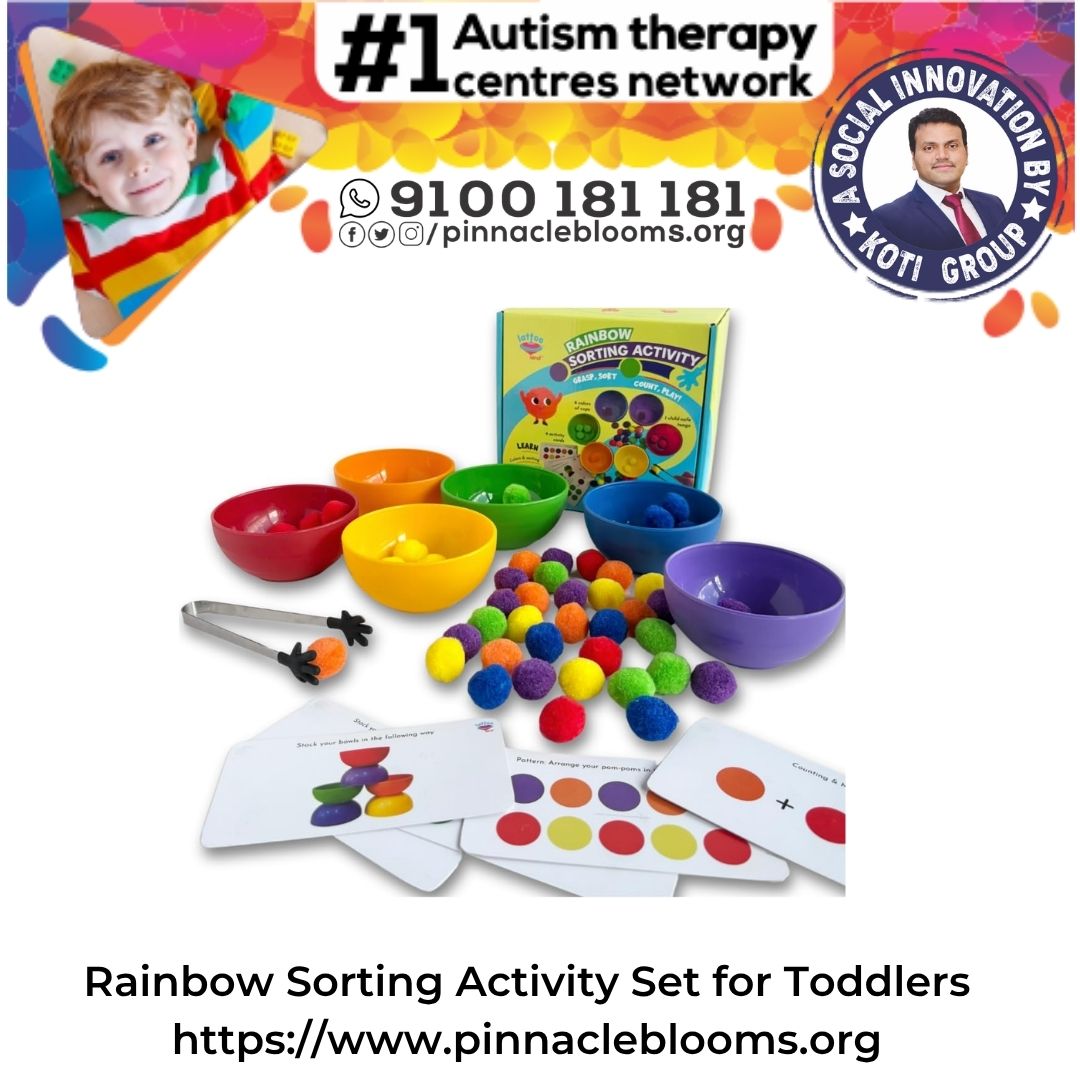 Rainbow Sorting Activity Set for Toddlers