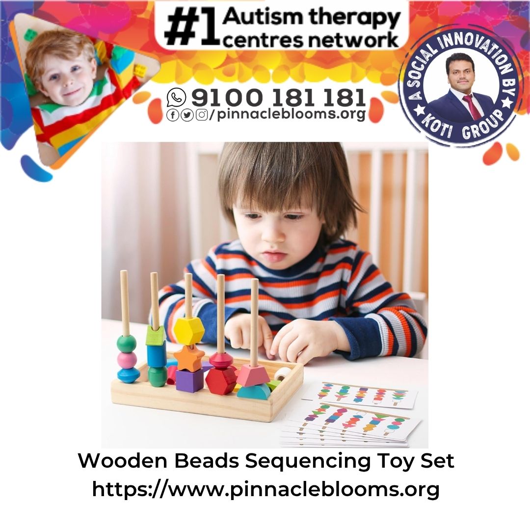 Wooden Beads Sequencing Toy Set