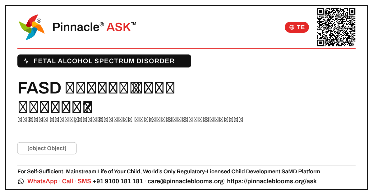 అమ్మాయిలు FASD ని వేరుగా చూపిస్తారా? — Pinnacle Ask answer card with a short explanation and QR link