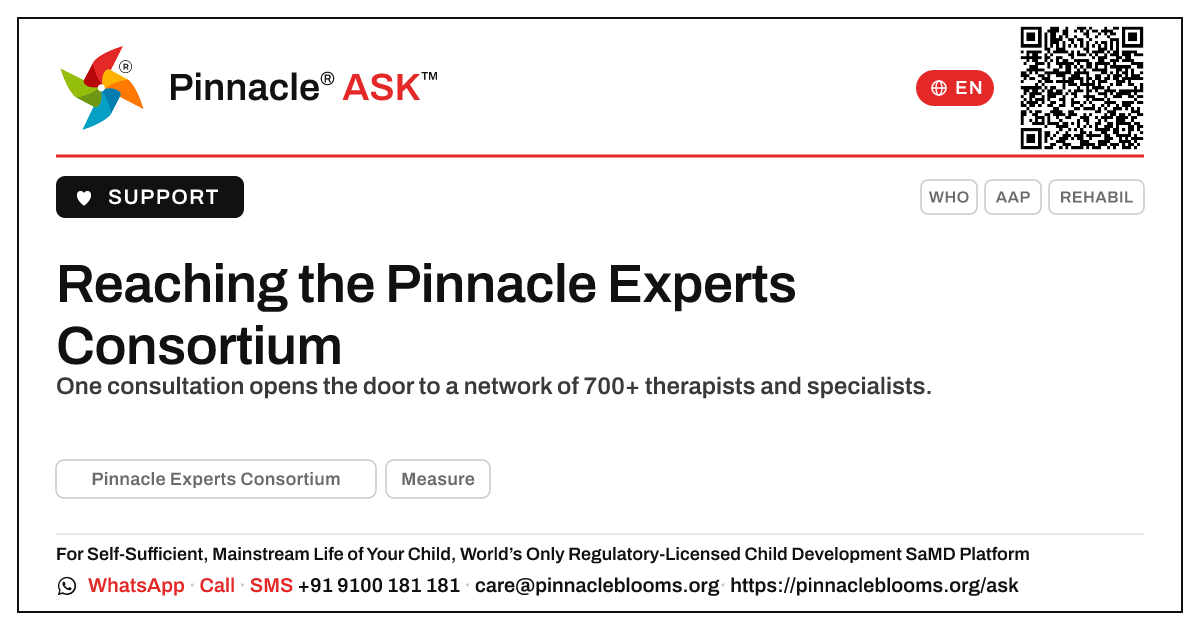 How do we access the Pinnacle Experts Consortium? — Pinnacle Ask answer card with a short explanation and QR link