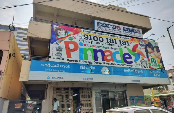 Building and Pinnacle signage at Bhimavaram.